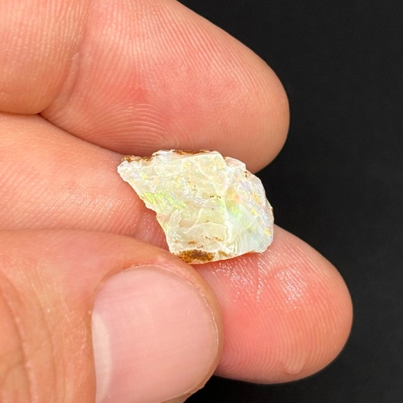 Very Colorful Zebra Striped Lambina Opal Specimen With Multicolored Bars - Picture 7 of 8